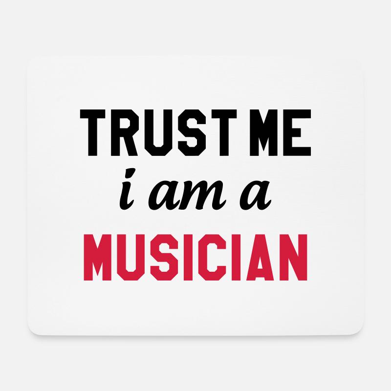 Musik / Musiker / Music / Musician - Mousepad (Querformat) - Weiß