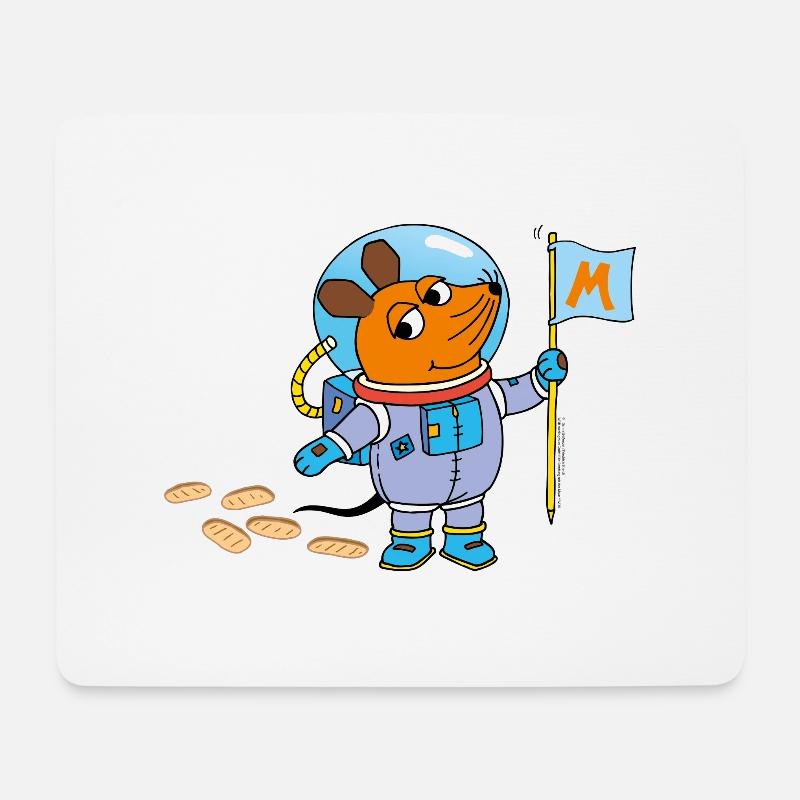 Maustronaut - Mousepad (Querformat) - Weiß
