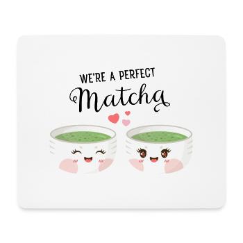 We're A Perfect Matcha - Tapis de souris (format paysage) - blanc - Devant
