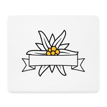 Text banner Edelweiss - Mouse Pad (horizontal) - white - Front