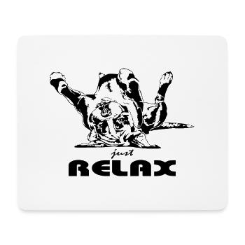 Lustiger BOXER relax Hund Hunde Spruch Wilsigns - Mousepad (Querformat) - Weiß - Vorne