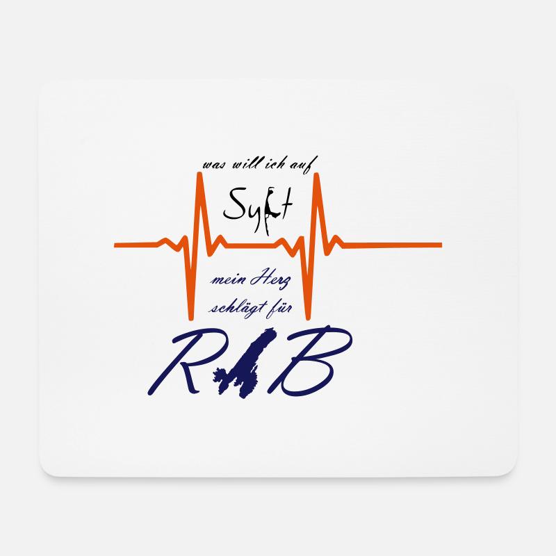 Insel RAB - Mousepad (Querformat) - Weiß