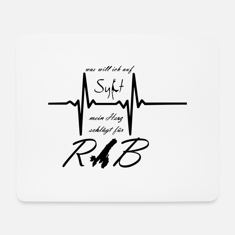 Insel Rab - Mousepad (Querformat) - Weiß