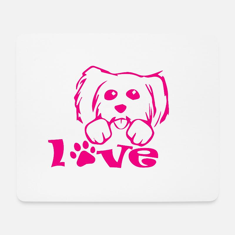 Dog dog - Mouse Pad (horizontal) - white