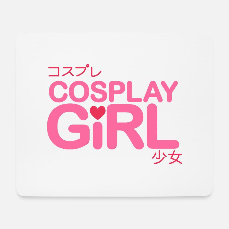 cosplay fille - Tapis de souris (format paysage) - blanc