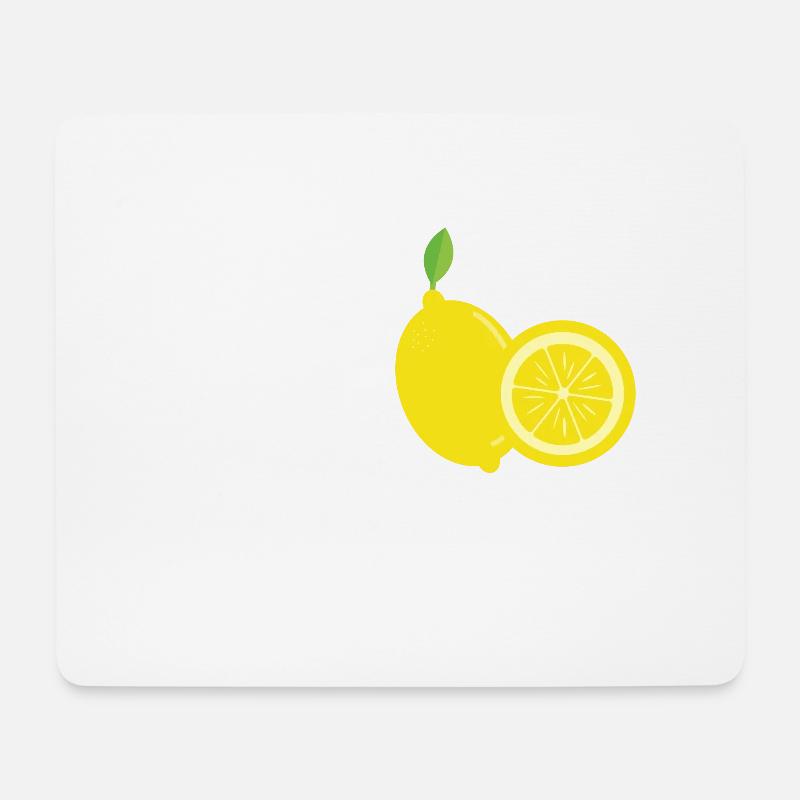 Zitronen mit Spruch Easy peasy lemon squeezy - Mousepad (Querformat) - Weiß