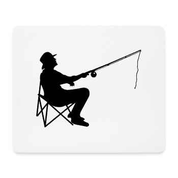 pêcheur - Tapis de souris (format paysage) - blanc - Devant