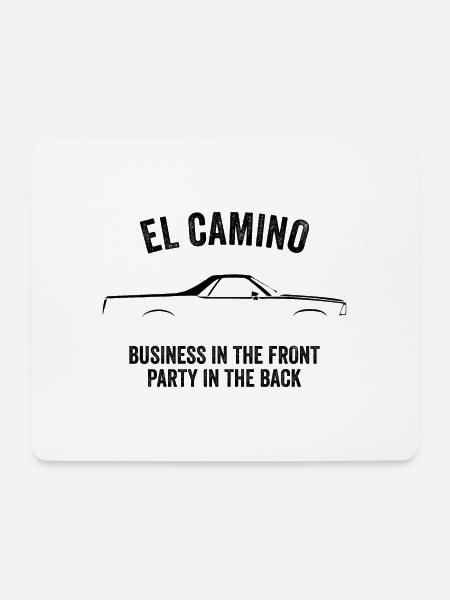el camino Slogan - Mousepad (Querformat) - Weiß