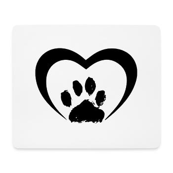 Chien chien - Tapis de souris (format paysage) - blanc - Devant
