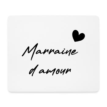 Marraine d amour - Tapis de souris (format paysage) - blanc - Devant