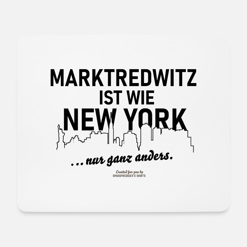 Marktredwitz ist wie New York - Mousepad (Querformat) - Weiß