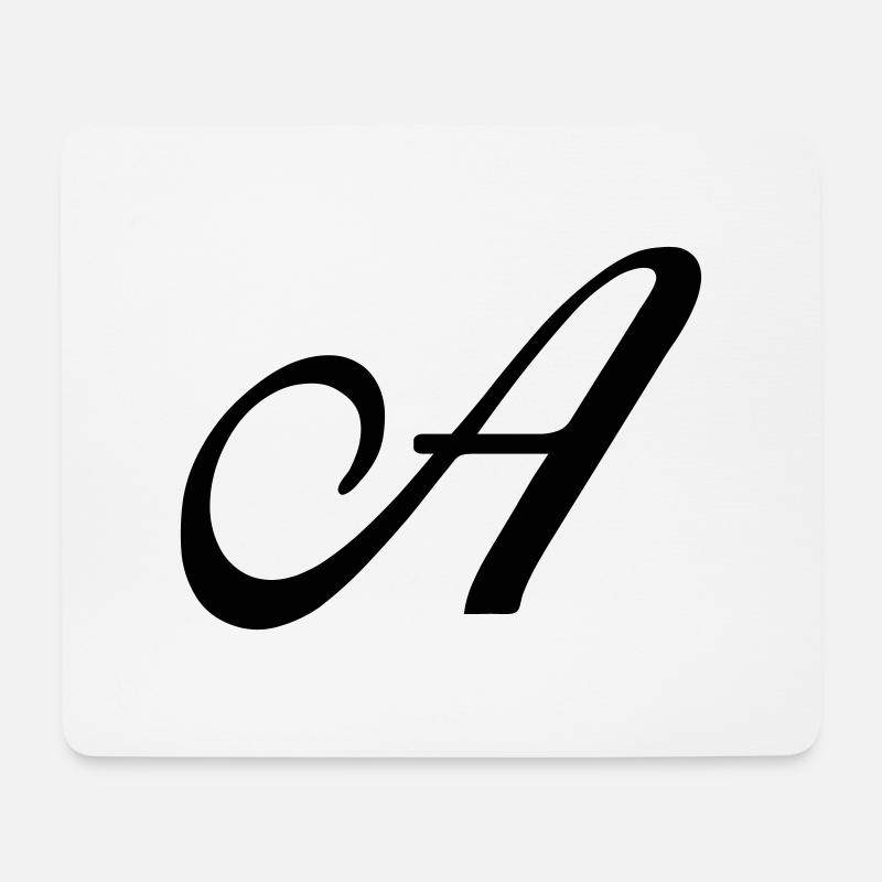 A - Mousepad (Querformat) - Weiß