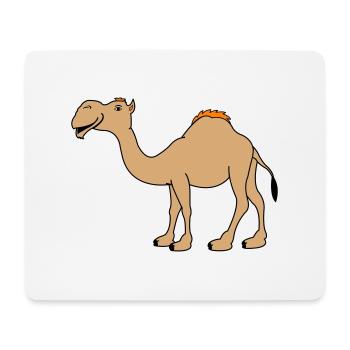 Chameau - Tapis de souris (format paysage) - blanc - Devant