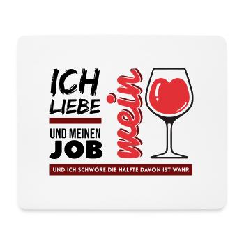 wein arbeit kann spuren enthalten kollegen lehre - Mousepad (Querformat) - Weiß - Vorne