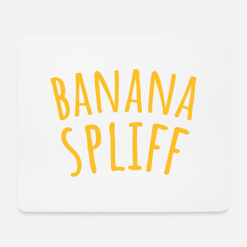 Banana spliff - Tapis de souris (format paysage) - blanc