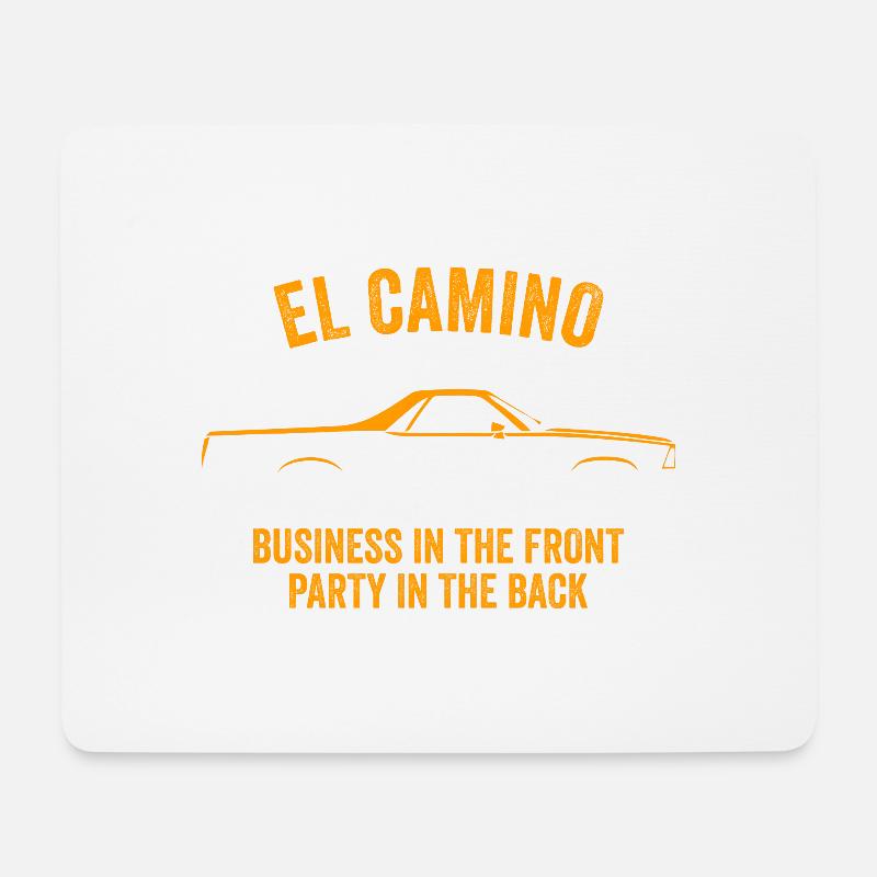 EL CAMINO AMERICAN MUSCLE SLOGAN - Mousepad (Querformat) - Weiß