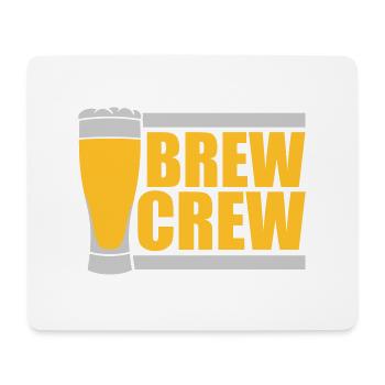 Brew Crew Beer Glass Disant - Tapis de souris (format paysage) - blanc - Devant