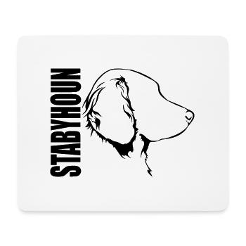 STABYHOUN Profile Dogs Dog Wilsigns - Mouse Pad (horizontal) - white - Front