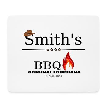 Smith's BBQ - Mousepad (Querformat) - Weiß - Vorne