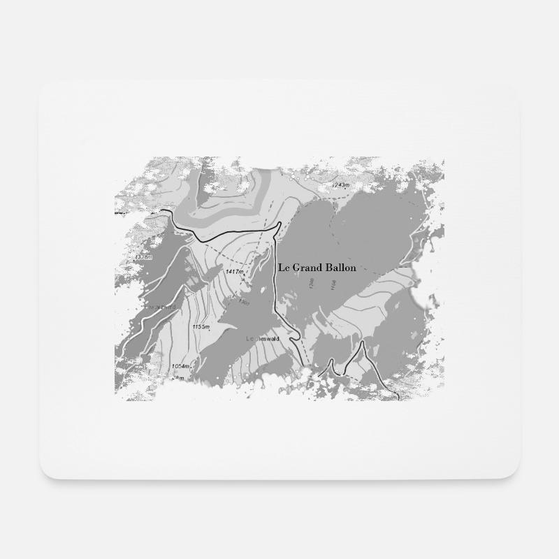 Der Grand Ballon Alsace Vosges - Mousepad (Querformat) - Weiß