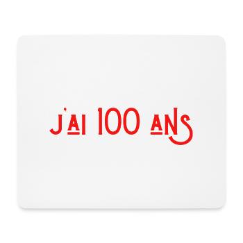 bref j'ai 100 ans pour la deuxième fois - Tapis de souris (format paysage) - blanc - Devant