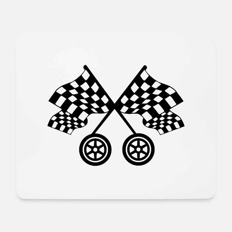 Car - Mouse Pad (horizontal) - white