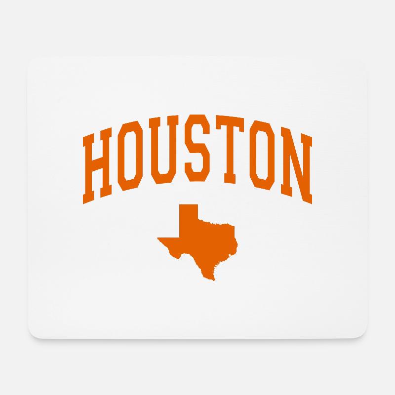 houston map outline - Mouse Pad (horizontal) - white