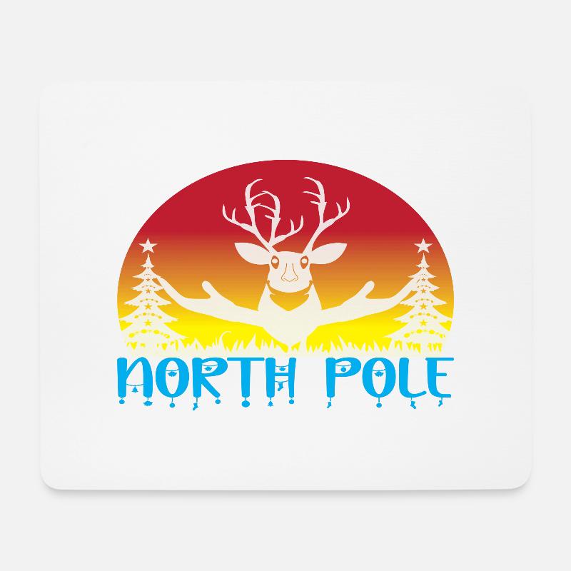 North Pole - Mousepad (Querformat) - Weiß