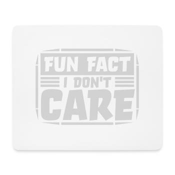 Je me fiche des faits - Tapis de souris (format paysage) - blanc - Devant