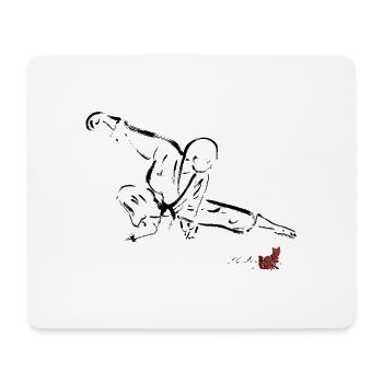 FELINEITE MARTIAL KARATE LOCATION - Mouse Pad (horizontal) - white - Front