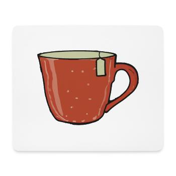 Tea Cup Tea Drinker Gift Idea - Mouse Pad (horizontal) - white - Front