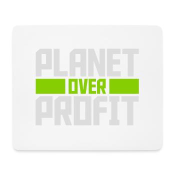 planet over profit Zitat - Mousepad (Querformat) - Weiß - Vorne