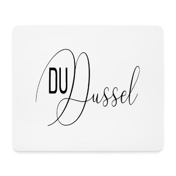 Du Dussel - Geschenkidee - Mousepad (Querformat) - Weiß - Vorne
