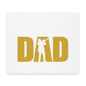 Trumpet Dad Trumpeter Father Player - Mousepad (Querformat) - Weiß - Vorne