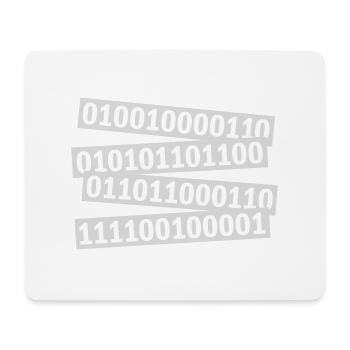 Binär Code Programm Sprache - Mousepad (Querformat) - Weiß - Vorne