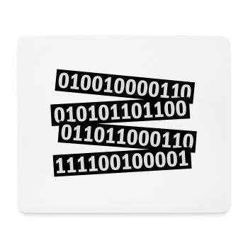 Binär Code Programm Sprache - Mousepad (Querformat) - Weiß - Vorne
