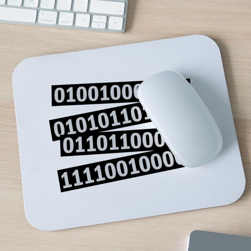 Binär Code Programm Sprache Mousepad (Querformat)