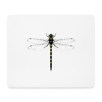 Cordulegastrer bidentata - Tapis de souris (format paysage) - blanc - Devant