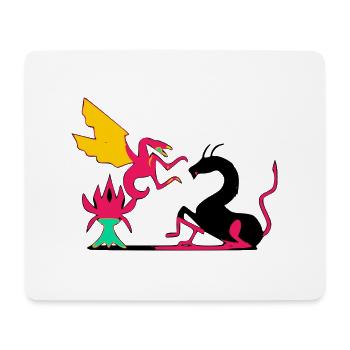 The fight - Mouse Pad (horizontal) - white - Front