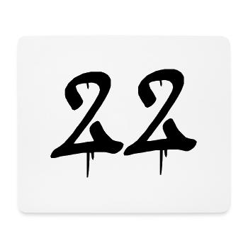 22 graffitis - Tapis de souris (format paysage) - blanc - Devant
