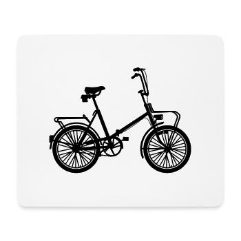Folding bicycle - Mouse Pad (horizontal) - white - Front