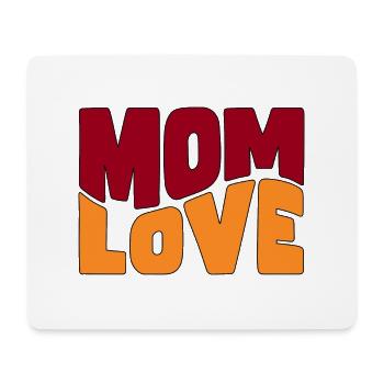 Design Mom Love - Tapis de souris (format paysage) - blanc - Devant
