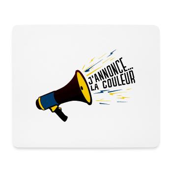 porte voix annonce couleur elcair humour 304 B - Tapis de souris (format paysage) - blanc - Devant
