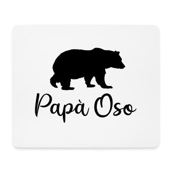Papa Vater Bär Geburtstag Geschenk lustig Spanien - Mousepad (Querformat) - Weiß - Vorne