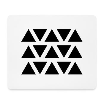 Forme géométrique triangle - Tapis de souris (format paysage) - blanc - Devant