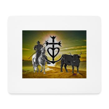 CAMARGUE - Mousepad (Querformat) - Weiß - Vorne