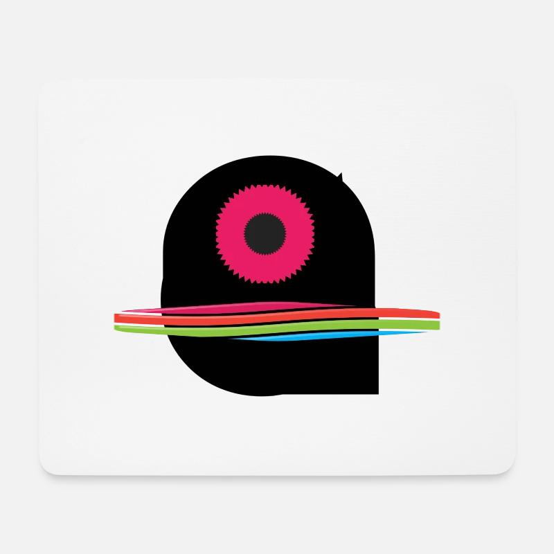 Einfaches Logo - Mousepad (Querformat) - Weiß
