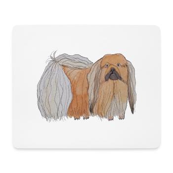 Pekinesisch - Spaß - Mousepad (Querformat) - Weiß - Vorne