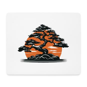 Bonsai - Mousepad (Querformat) - Weiß - Vorne