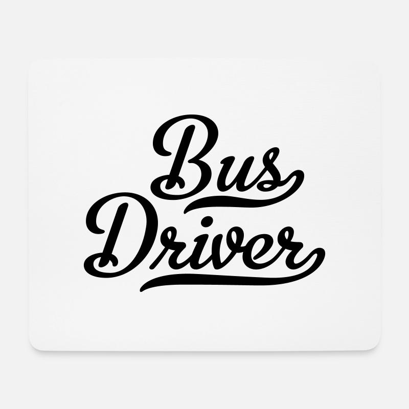 Busfahrer - Mousepad (Querformat) - Weiß